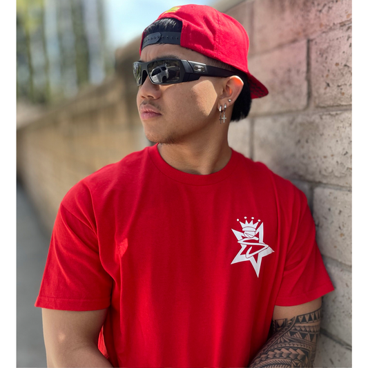SIMPLE CLASSIC POCKET STAR - RED SHIRT
